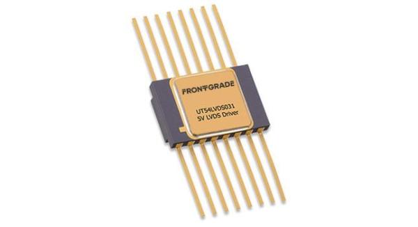 The UT54LVDS031 is a quad CMOS differential driver designed for applications requiring low power dissipation and high data rates