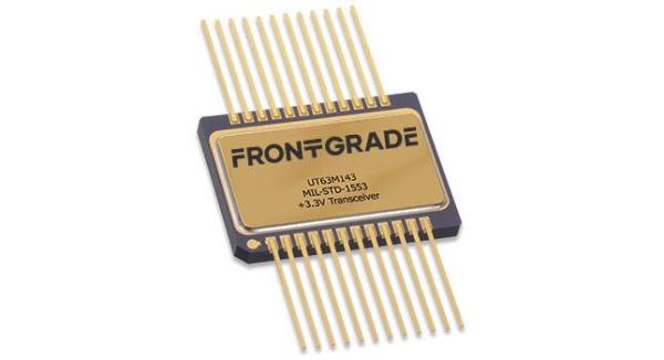 The monolithic UT63M143 Transceivers are complete transmitter and receiver pairs for +3 volt MIL-STD-1553A and 1553B applications